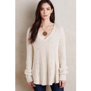 Anthropologie Moth Side Zip Sweater